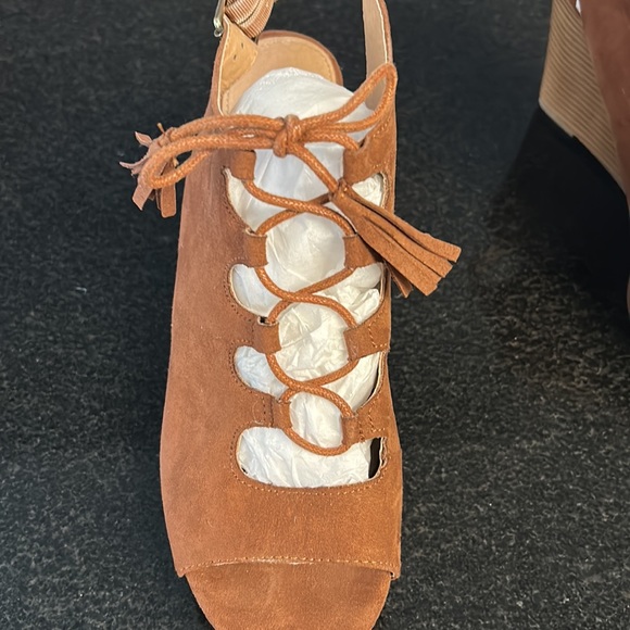 Faux Suede Wedges - Picture 2 of 10